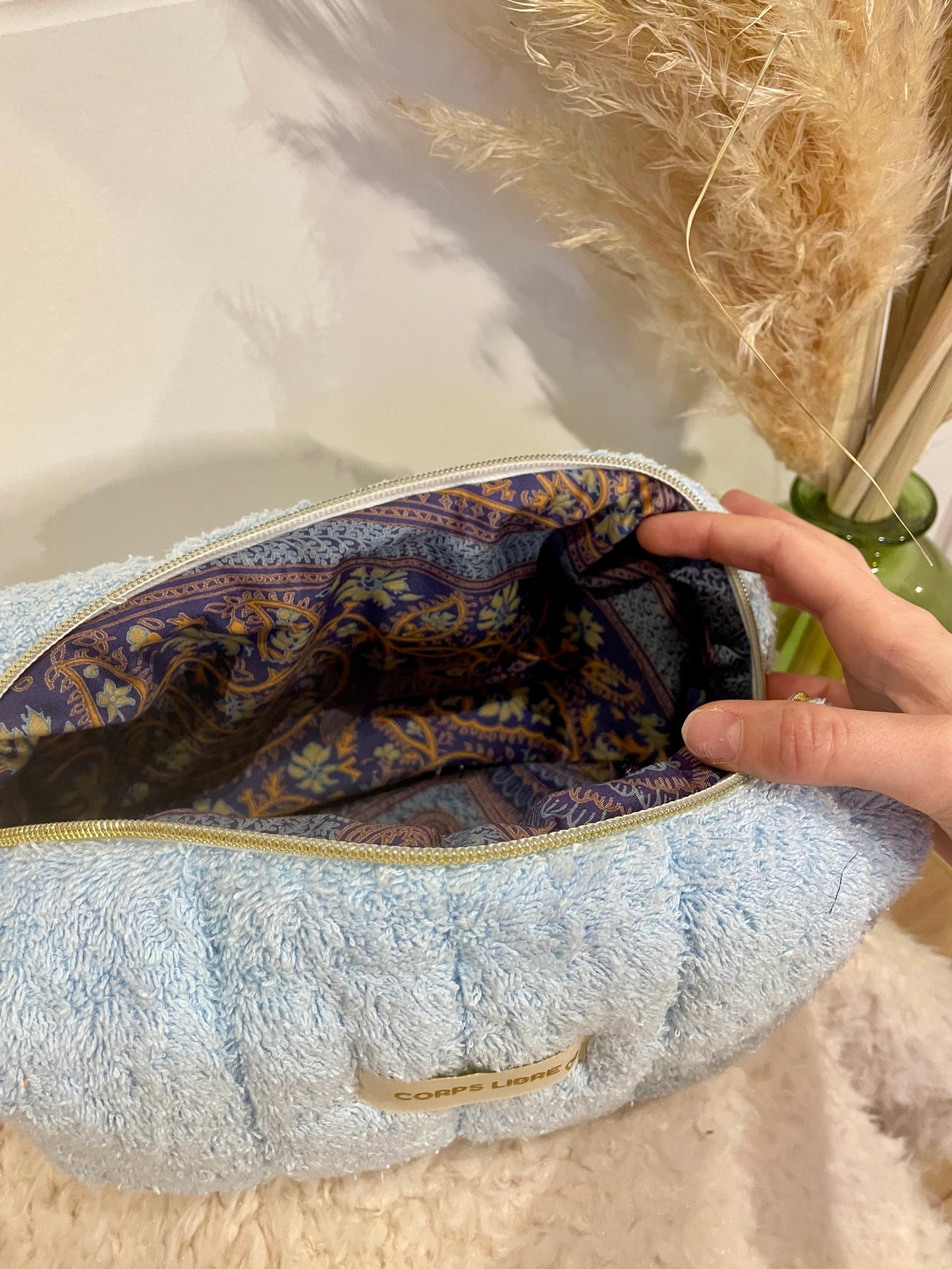 Trousse de toilette Héraklion bleu ciel