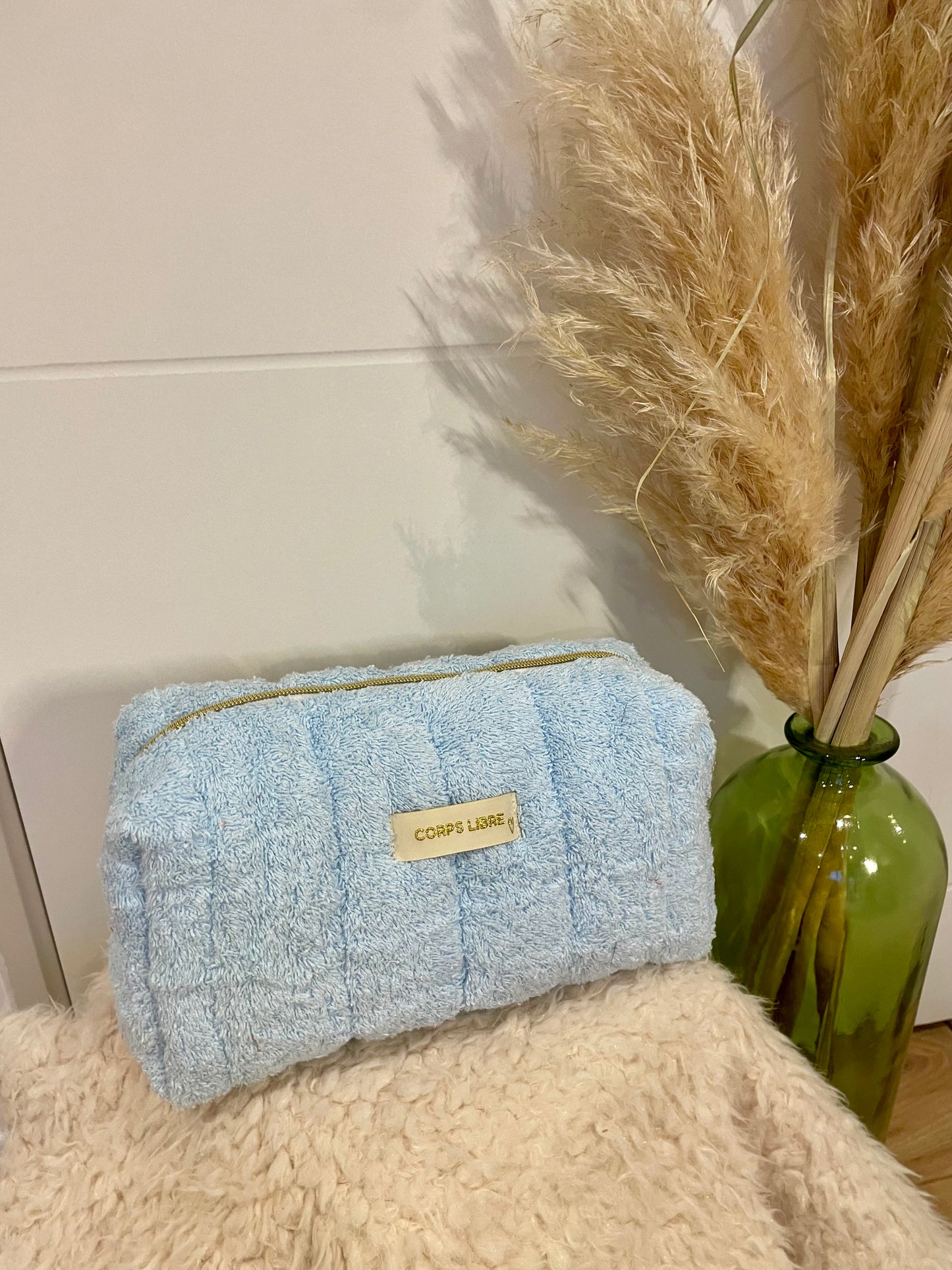 Trousse de toilette Héraklion bleu ciel
