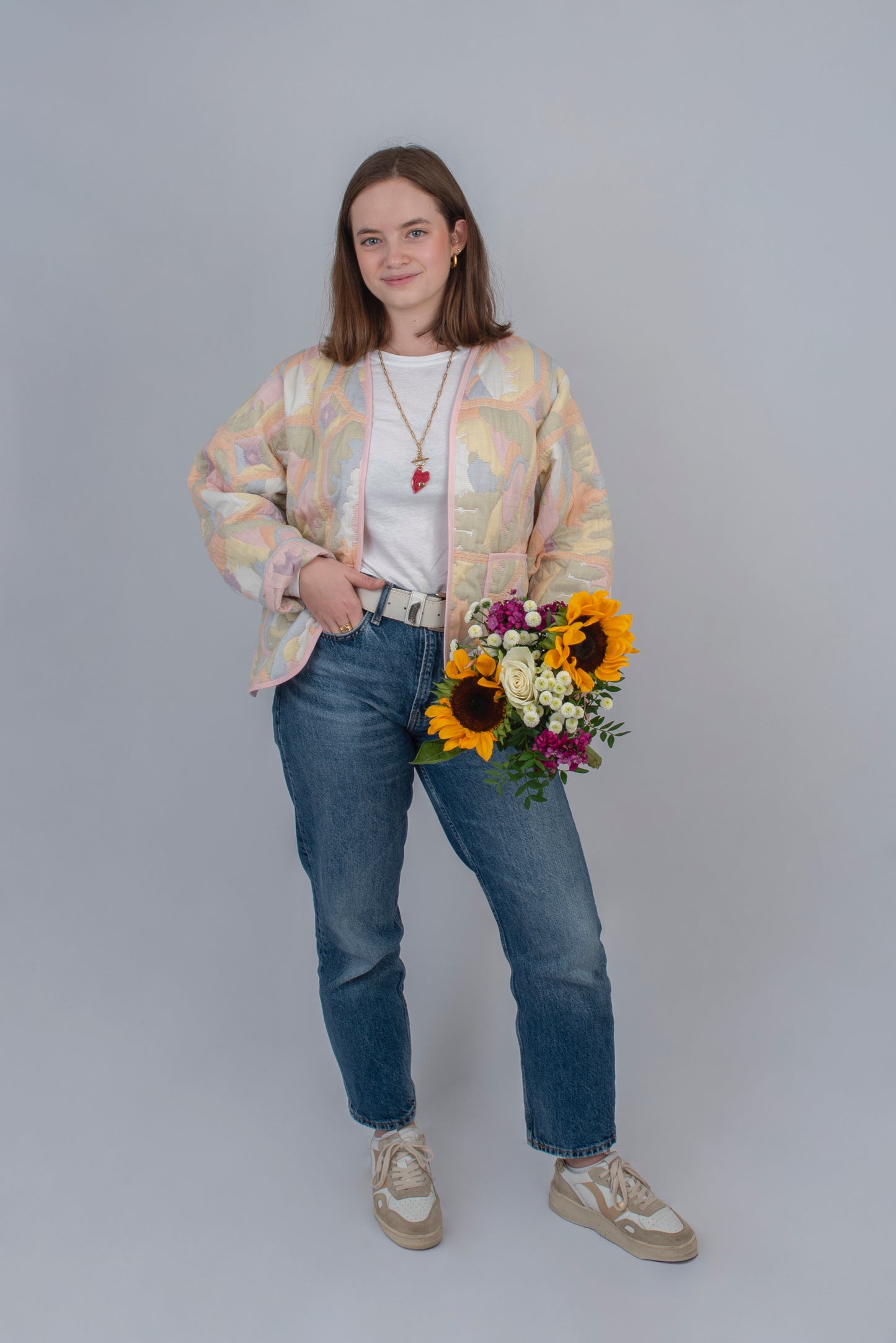 La veste Londres rose