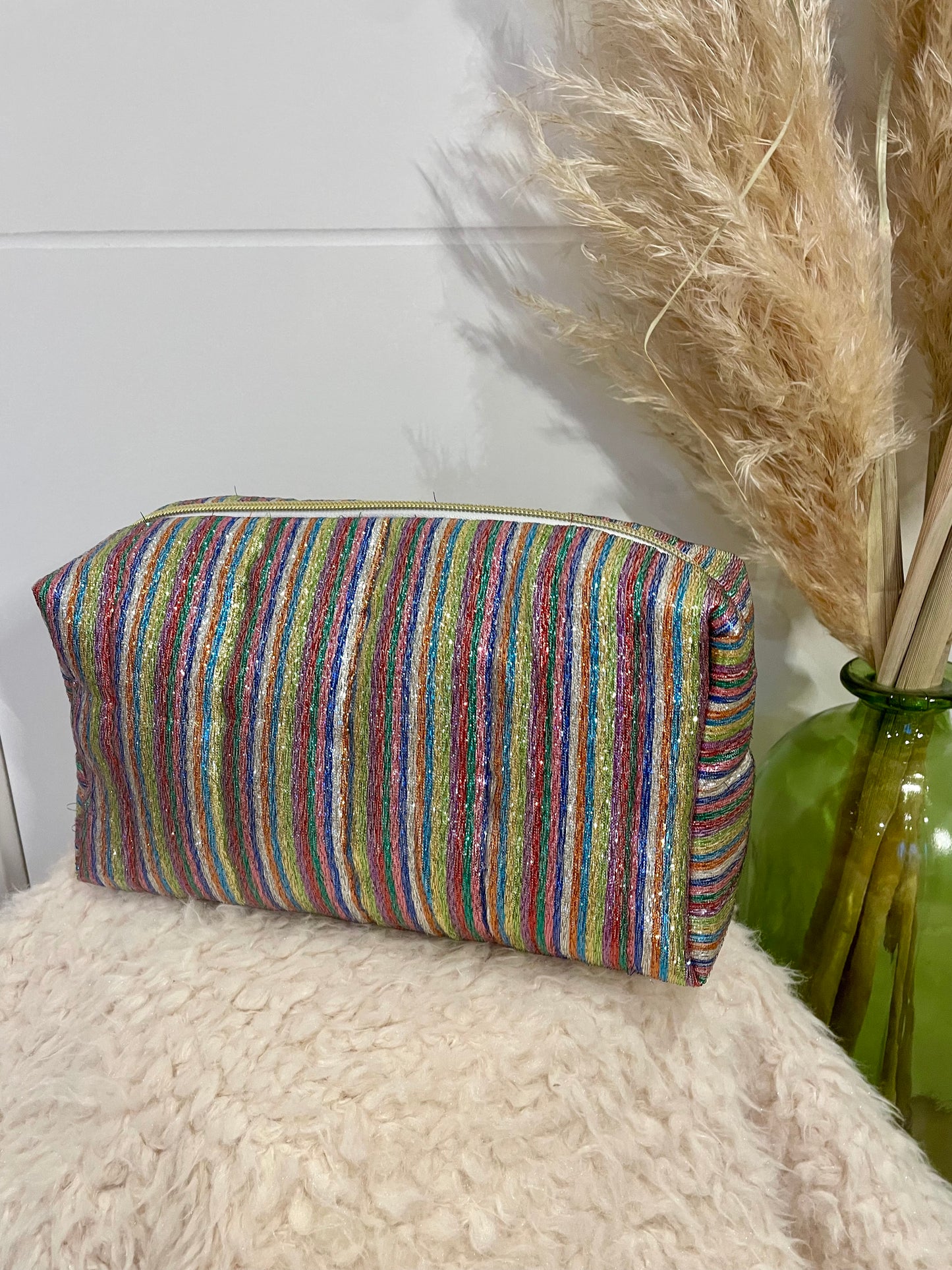 Trousse de toilette Héraklion rayé brillant