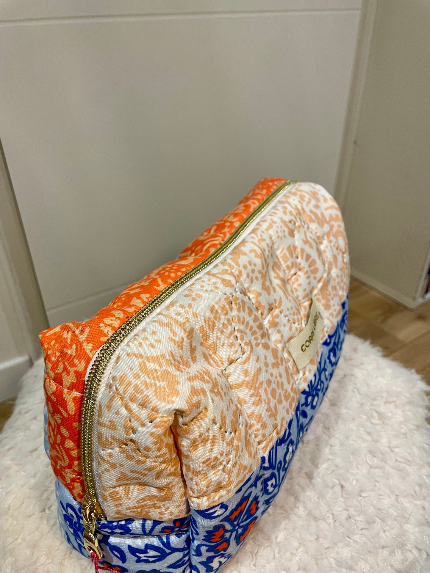 Trousse de toilette Héraklion bleu et rose